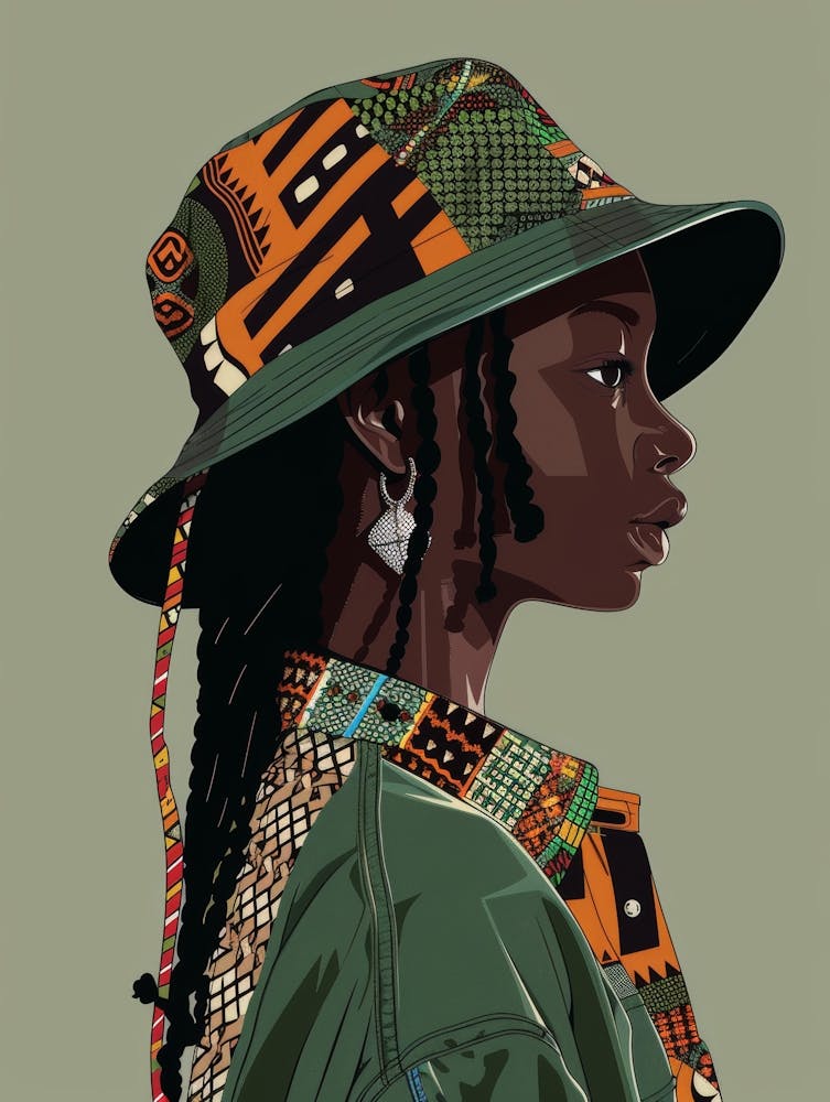 African Girl In A Hat