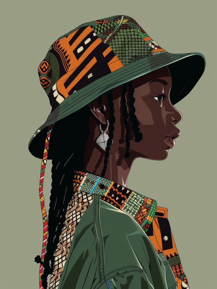 African Girl In A Hat