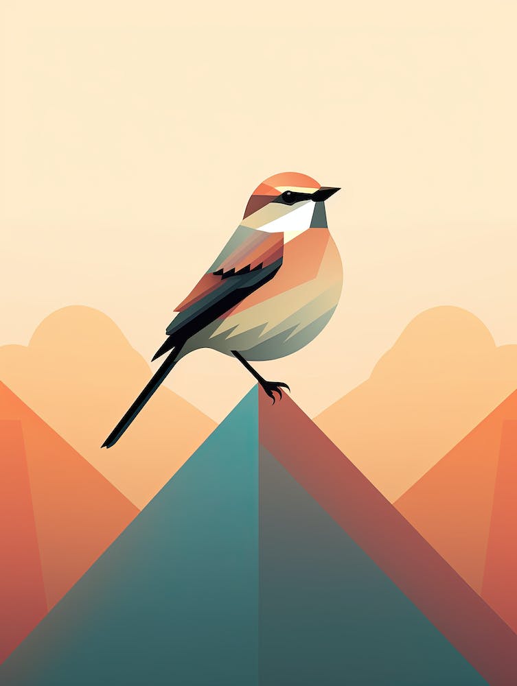 Bird On Top Of Mountain