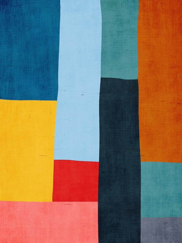 Colorful Mid Century Patchwork B