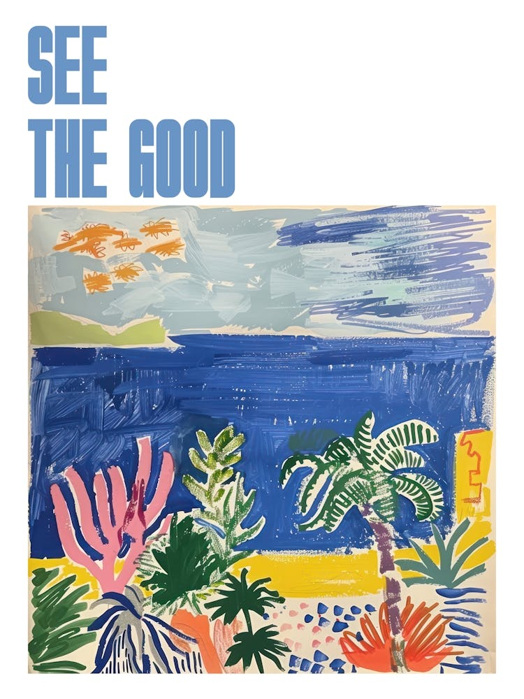 See The Good Poster Seascape Dream Matisse Style 4