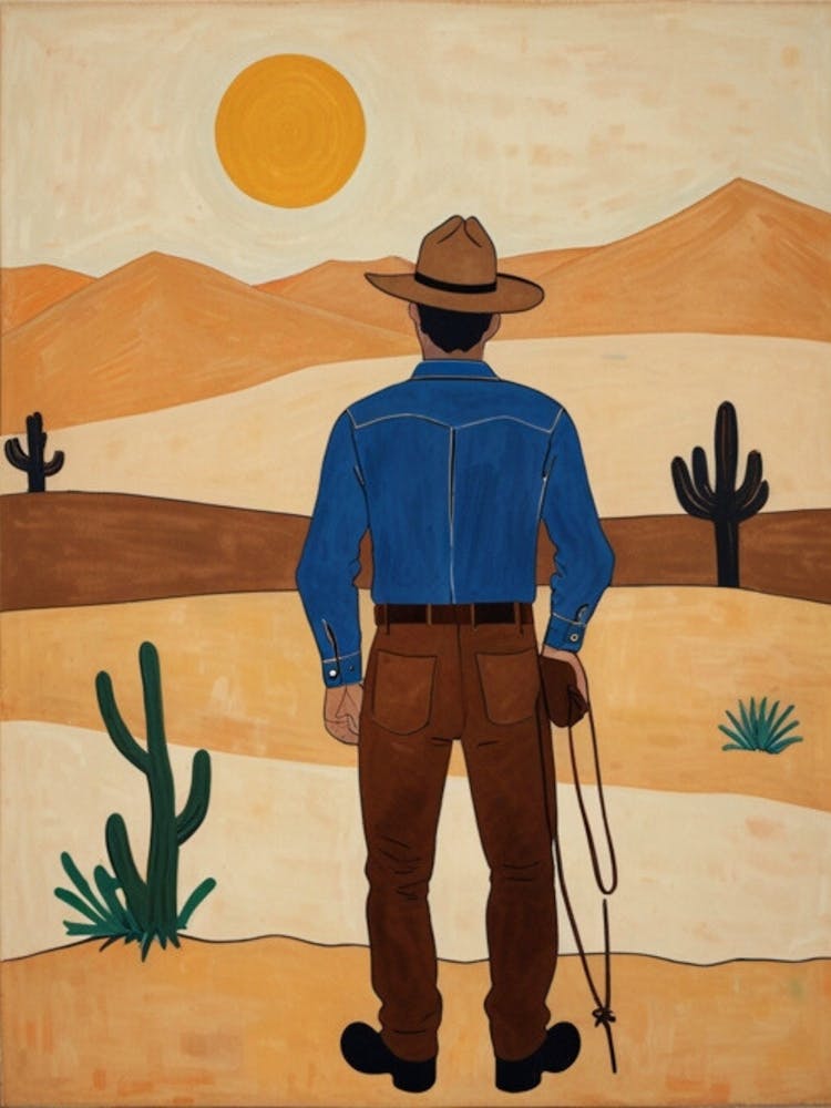 Cowboy In The Desert 1