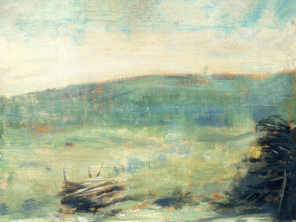 Landscape At Saint Ouen, Georges Seurat