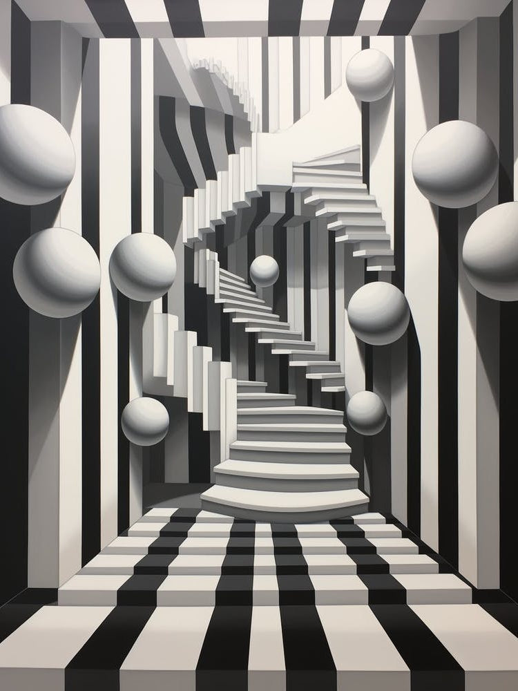 Optical Illusion Abstract Geometric 8