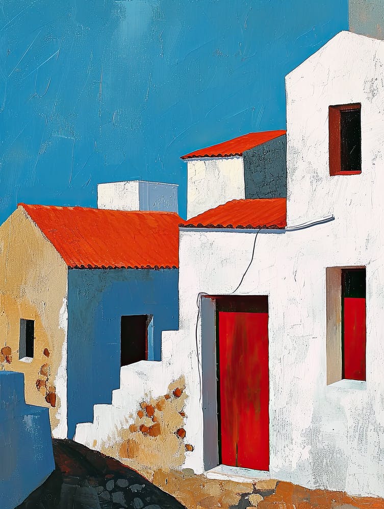 Red Door in Greece