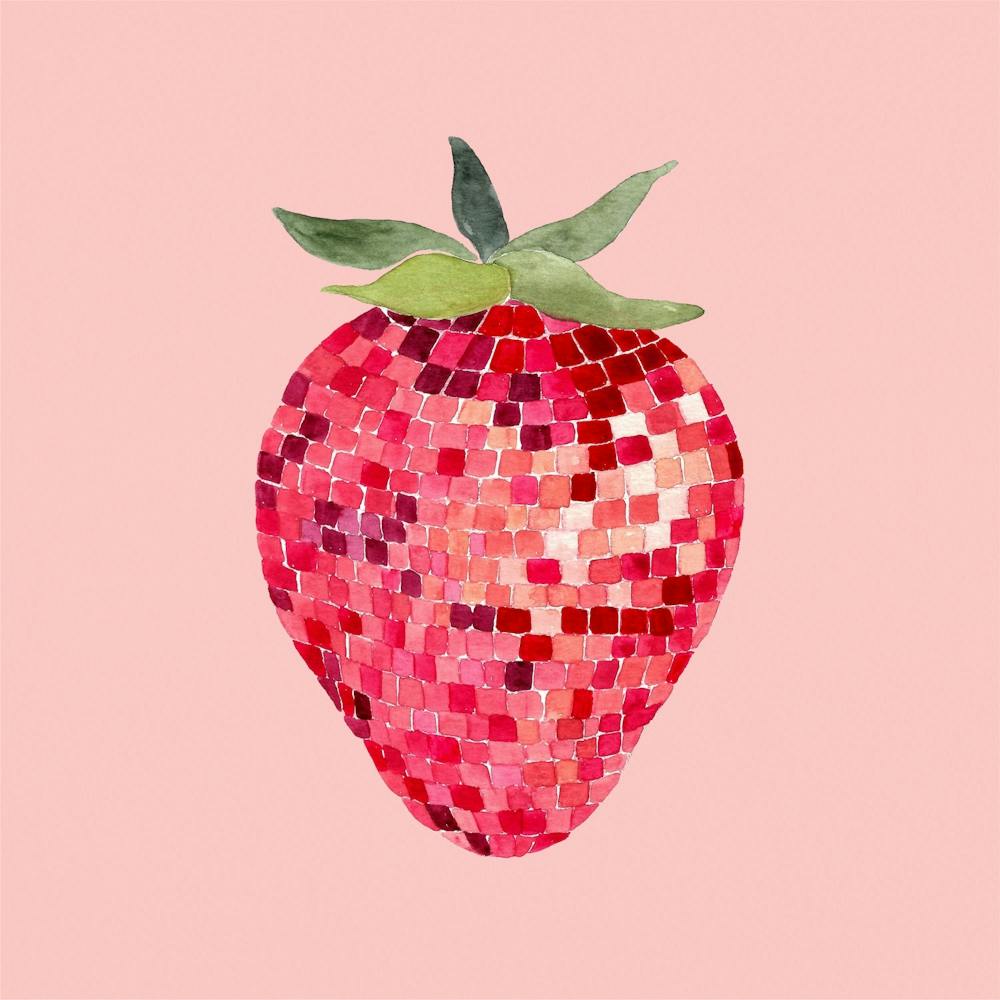Disco Ball Strawberry
