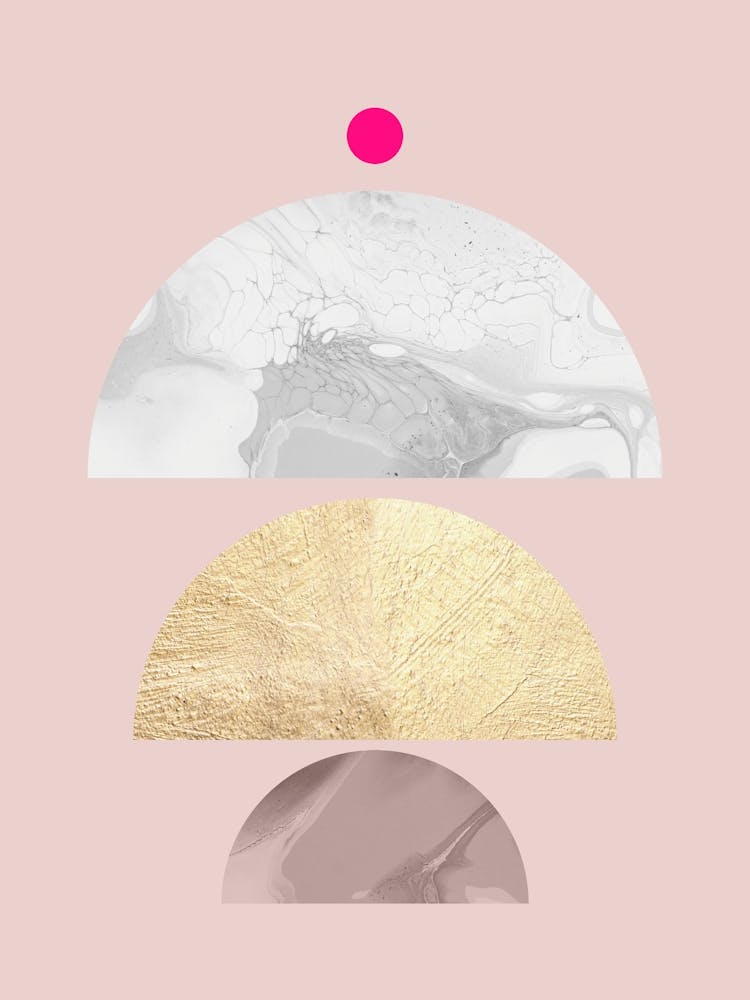 Geometry on pink background 1