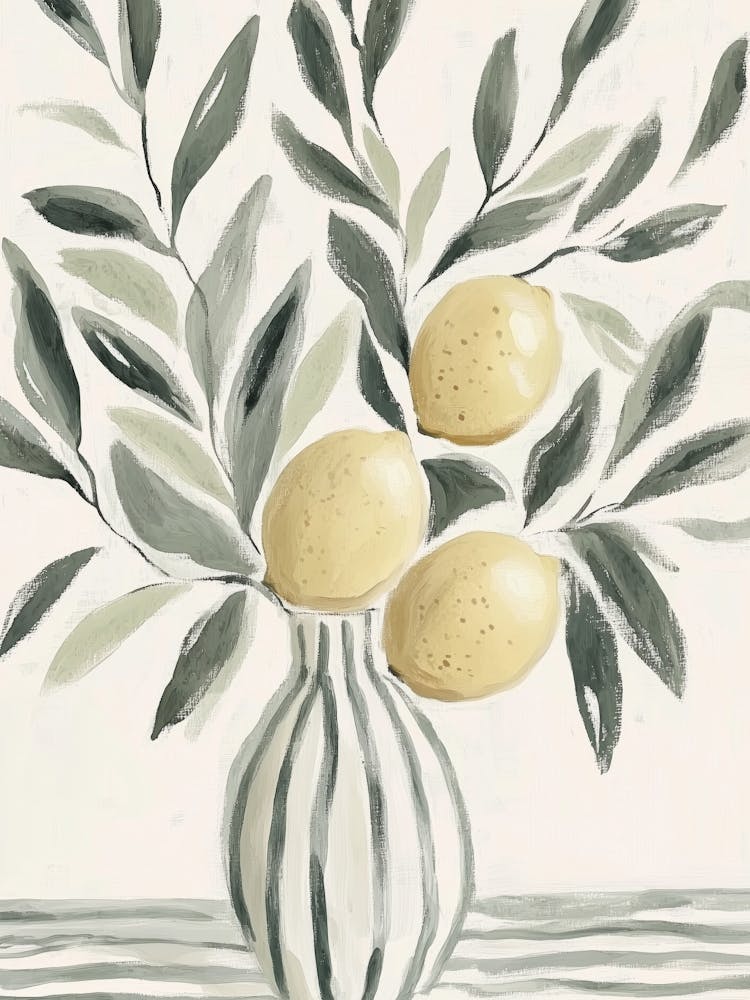 Lemons In A Vase