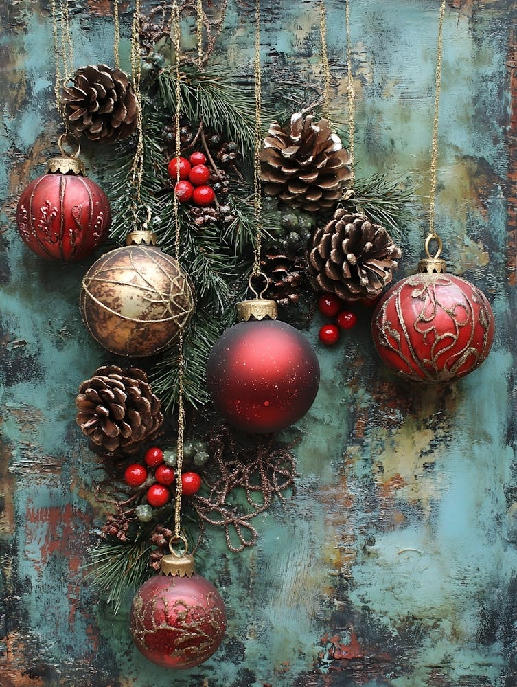 Vintage Holiday Mixed Media 11