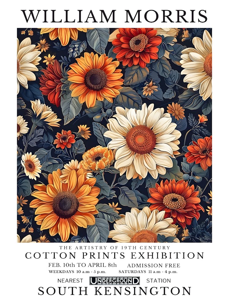 William Morris Exposition d'Impressions de Coton 88