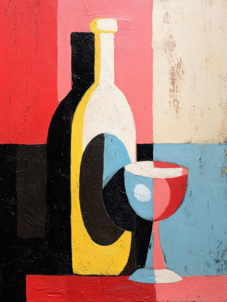 Wine Bottle And Glass 4