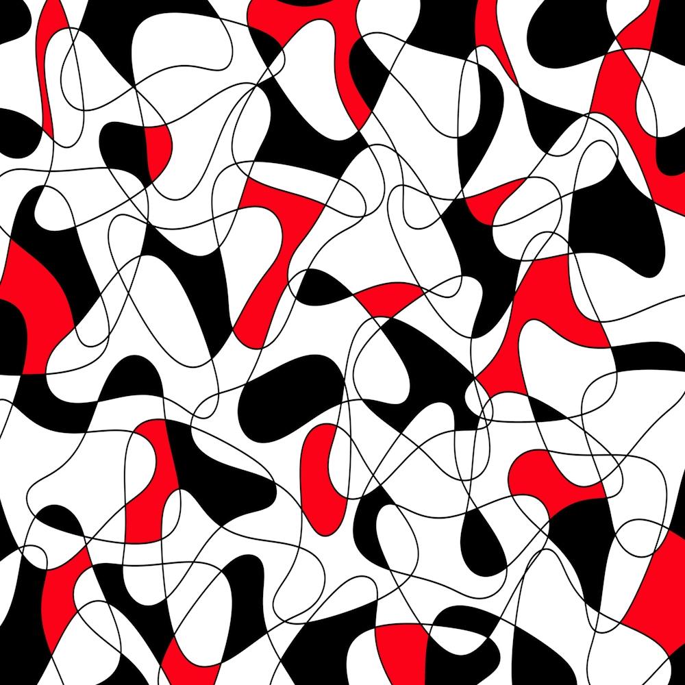 Abstract Red And Black Pattern 1
