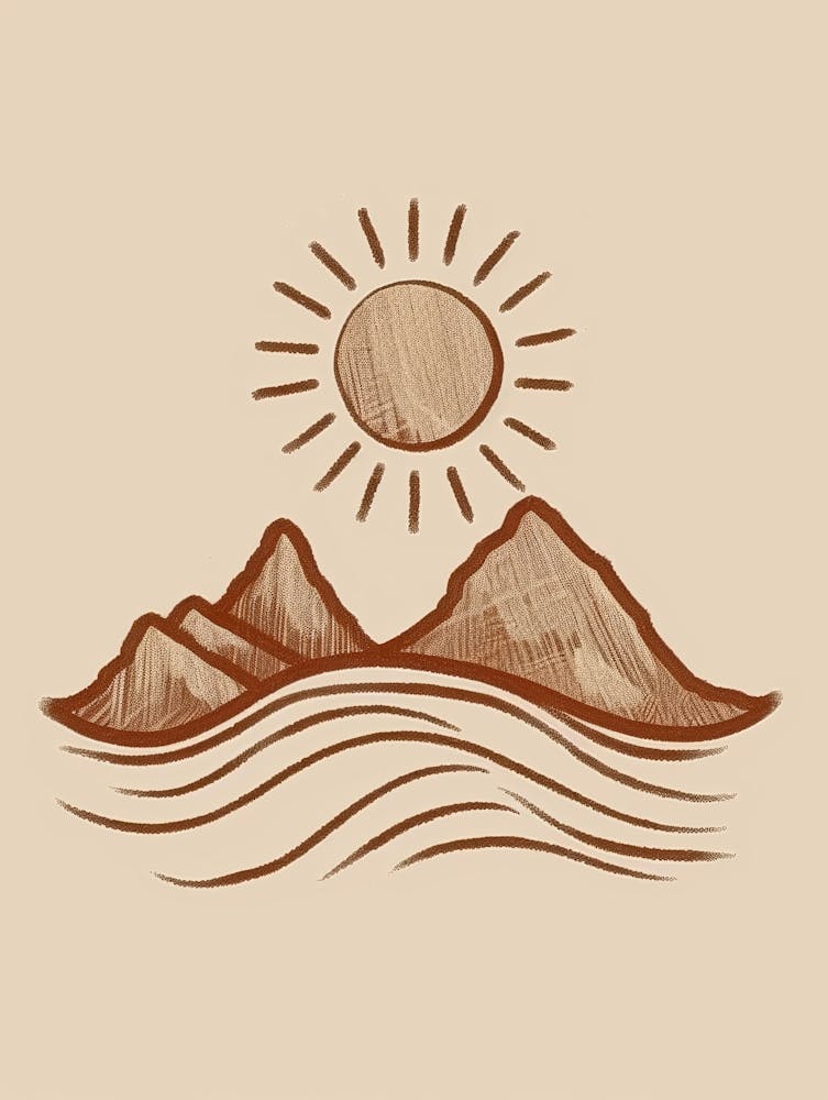 Mountains And Sun 3