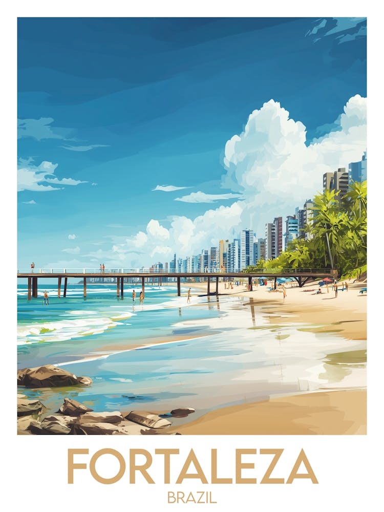 Affiche de voyage Fortaleza
