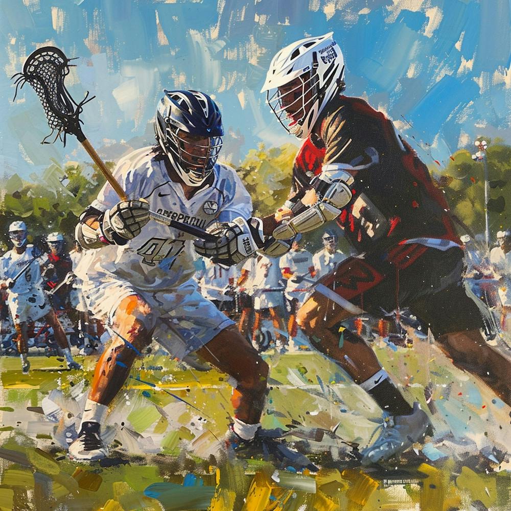Lacrosse Players In Action 4