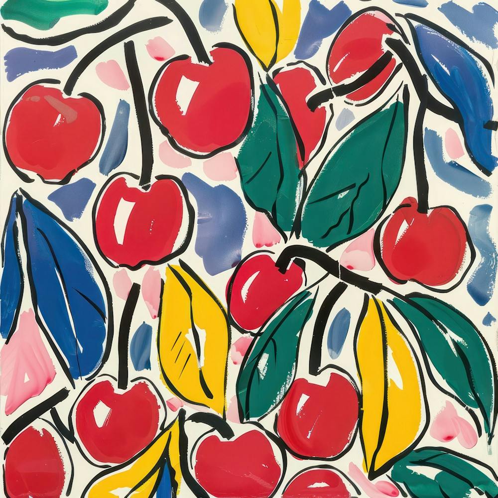 Cherry Painting Matisse Style 13
