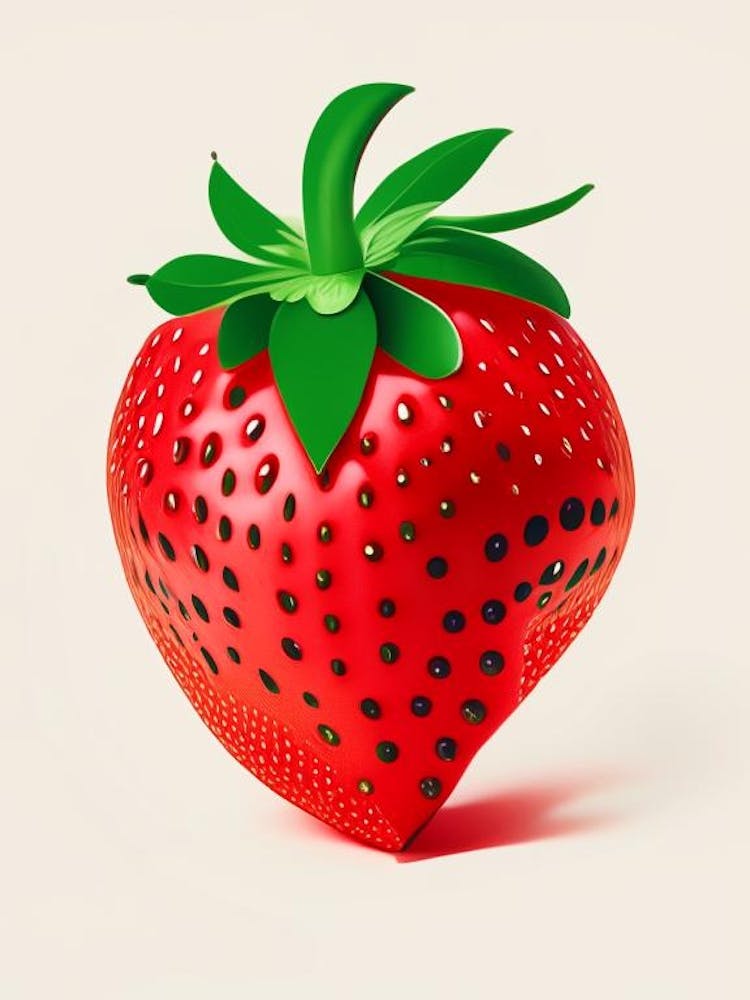 A Single Strawberry, Fruit, Fauvism Matisse 2