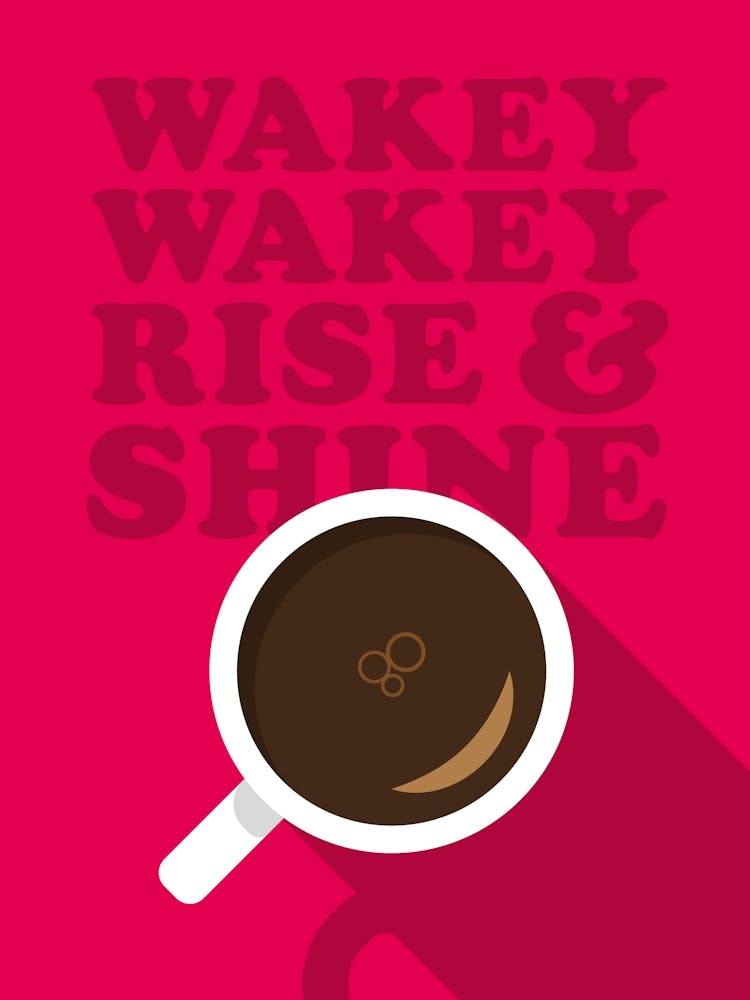 Wakey Wakey Coffee Red