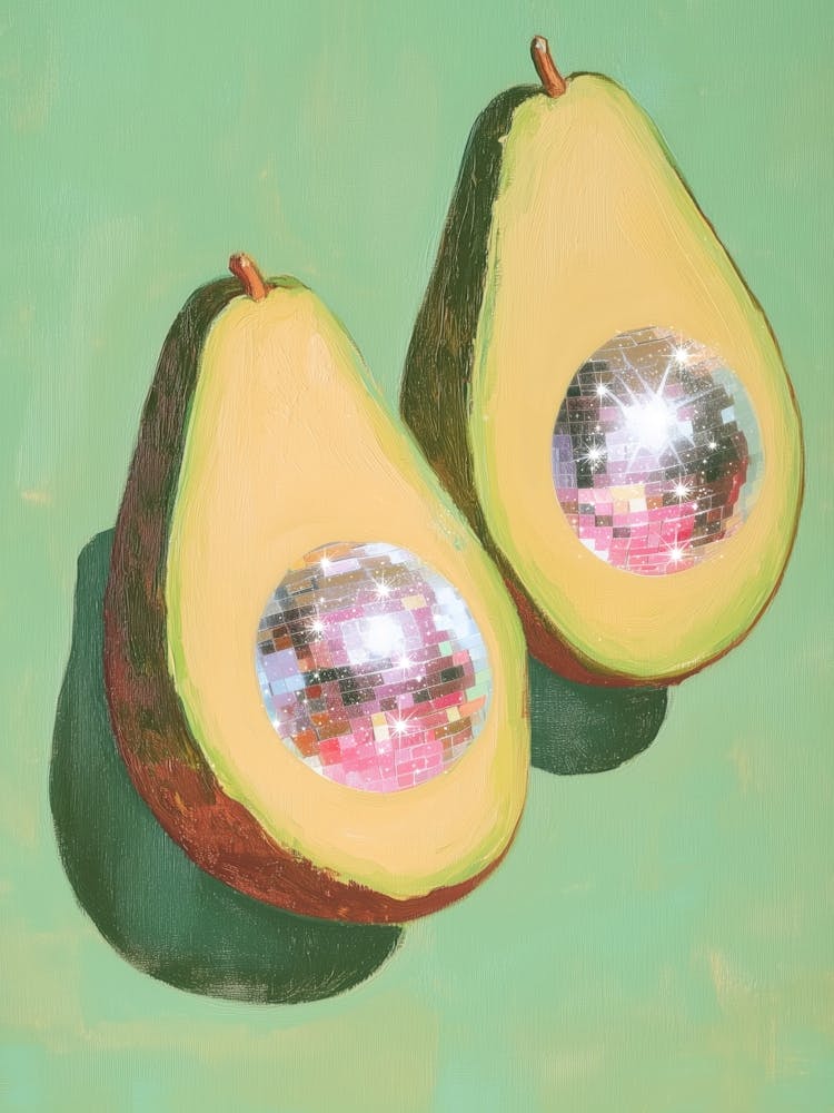 Avocados With Disco Balls