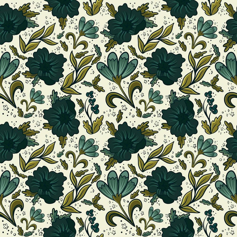 Gothic Floral Print