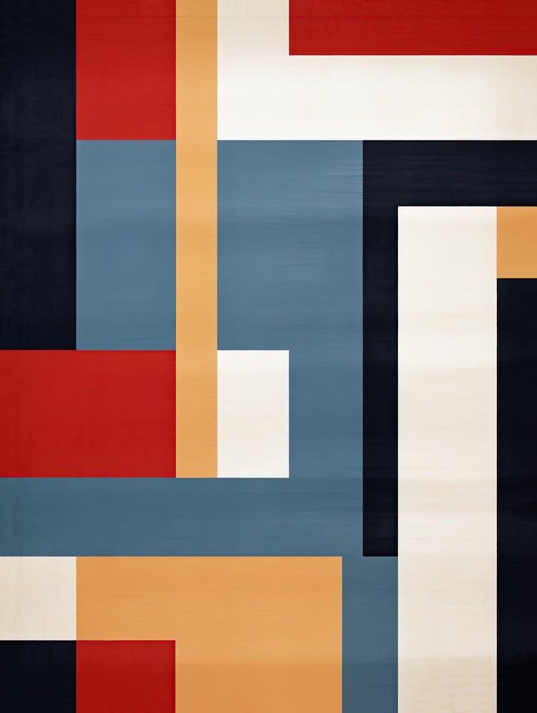 Reverie in Rectangles: Mid-Century Geometric Daydream
