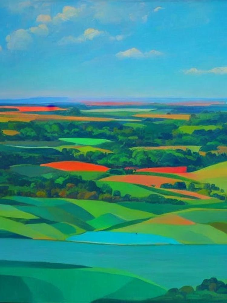 Salonga National Park The Democratic Republic Of The Congo Blue Oil Painting 1 