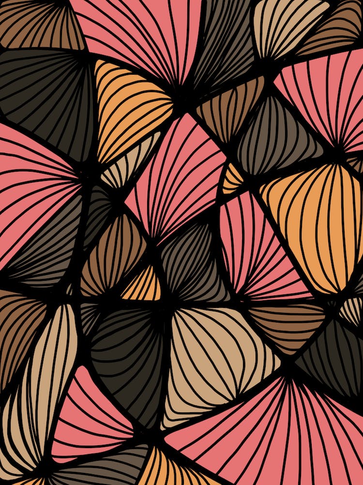 Formes Organiques Earth Fire Abstrait