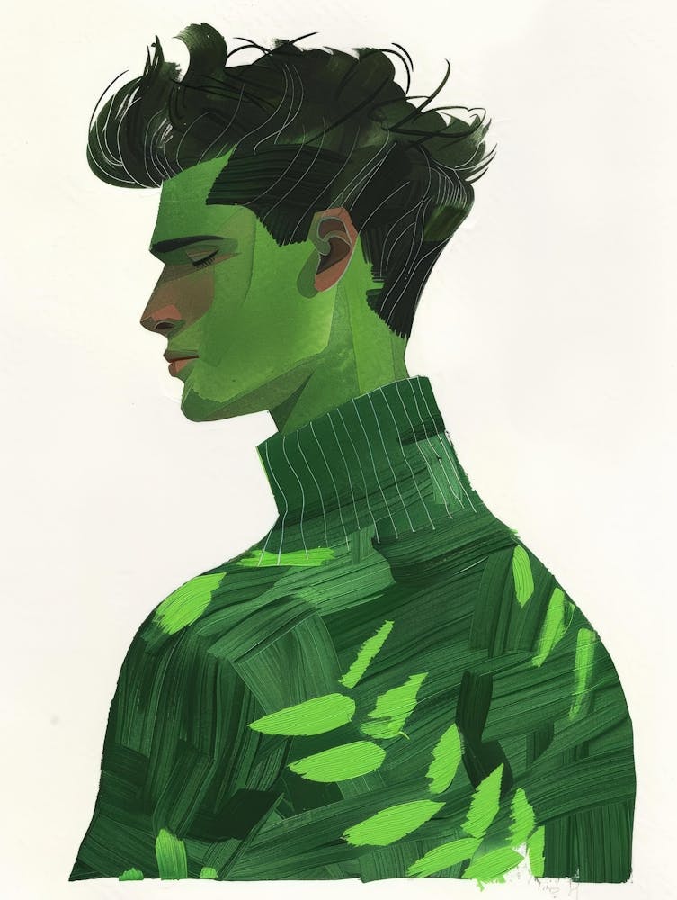 Grüne Illustration