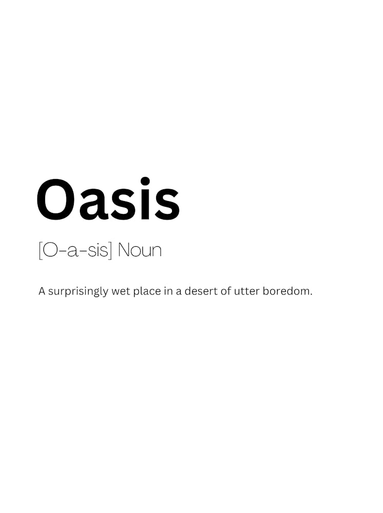 Oasis Définition Signification