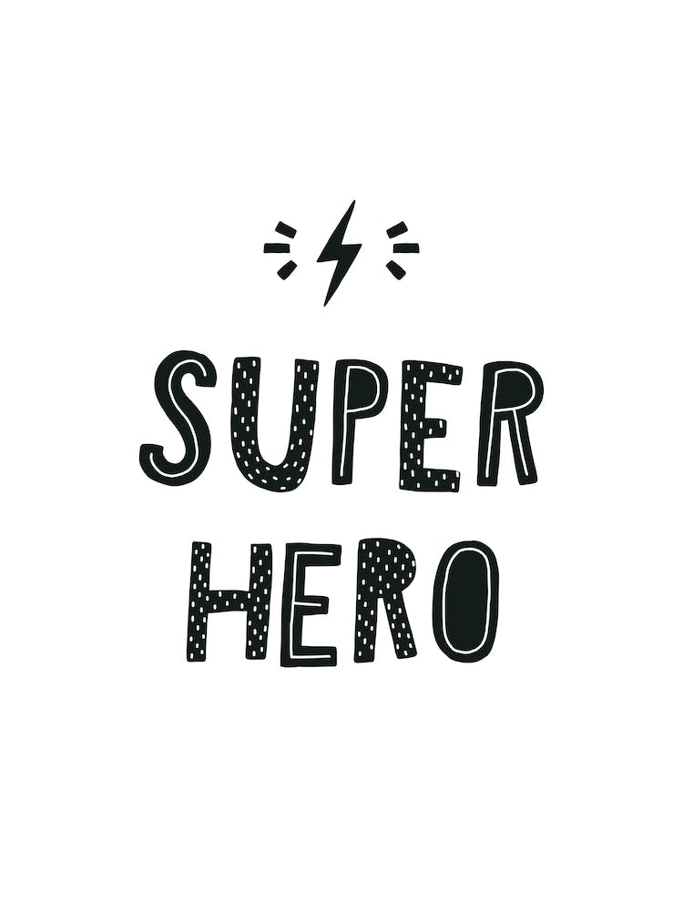 Super Hero Black Super Scandi Kids