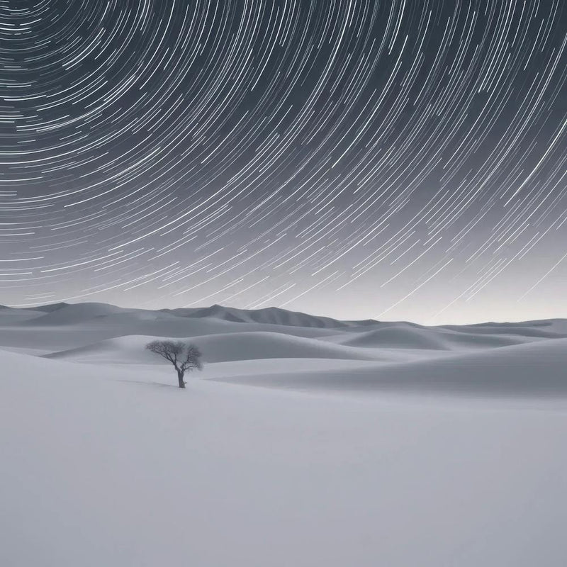 Star Trails Over The Desert 1