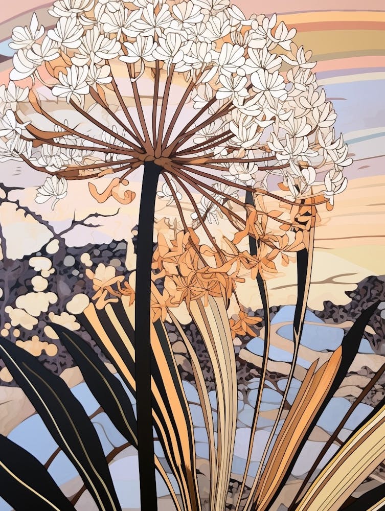 Flower Illustration Agapanthus 3