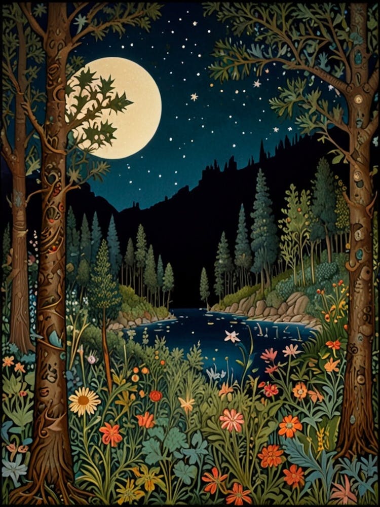 William Morris Night In The Woods 31