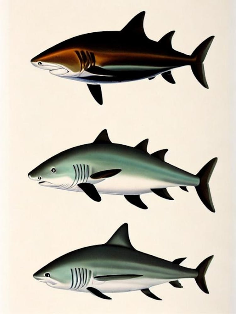Reef Shark Vintage Poster