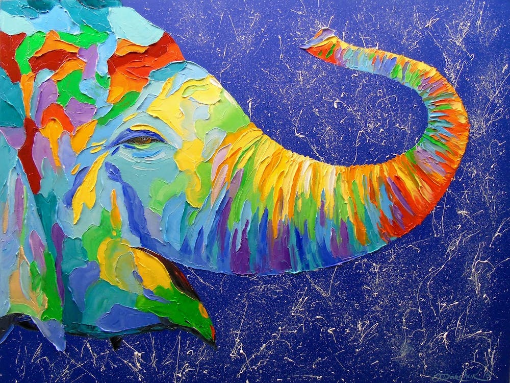 Smiling elephant