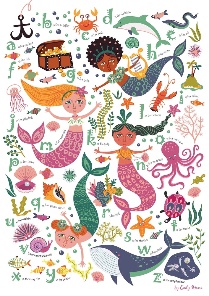 Mermaid Alphabet