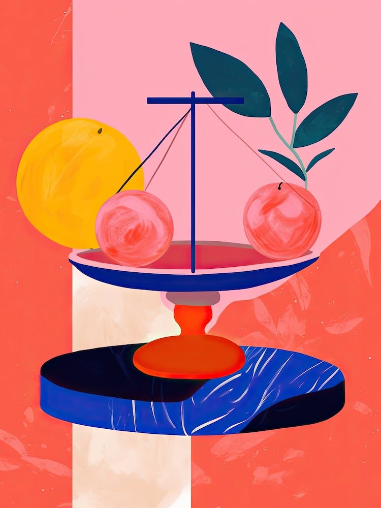 Libra Illustration Zodiac Star Sign 8