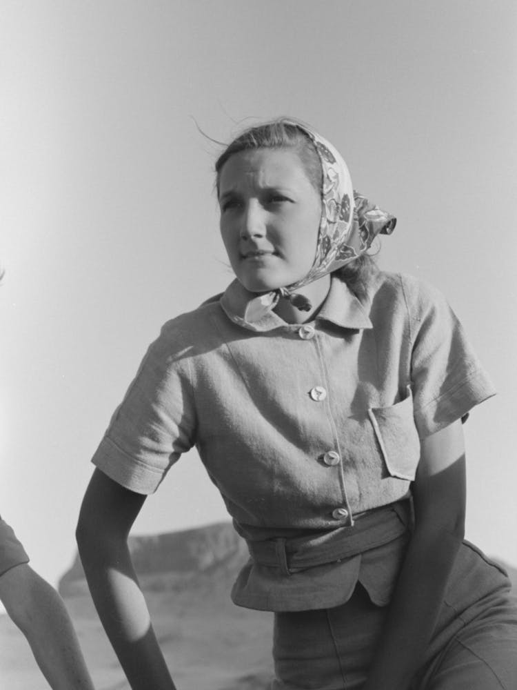 Girl At Bean Day Rodeo, Wagon Mound, New Mexico By Russell Lee