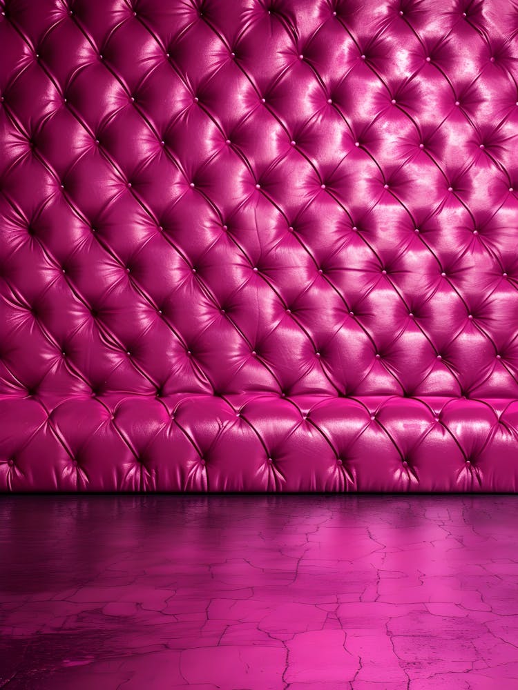 Pink Leather Couch Background