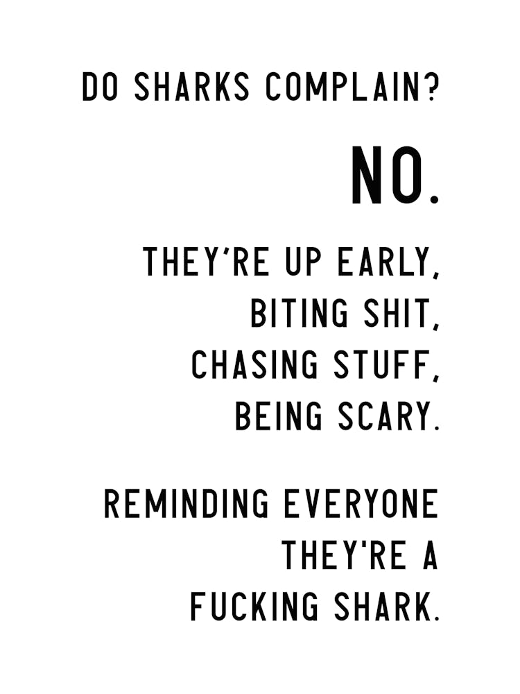 Shark Gym Quote Dirty