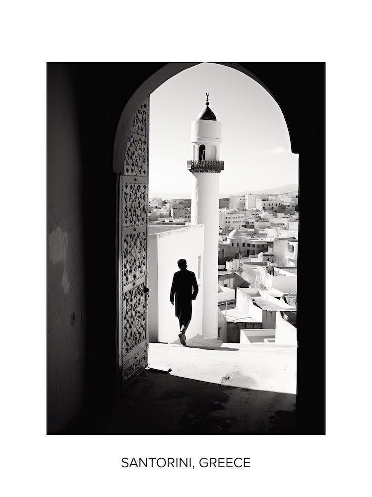 Poster Of Tangier, Morocco, Photography In Black And White 3
