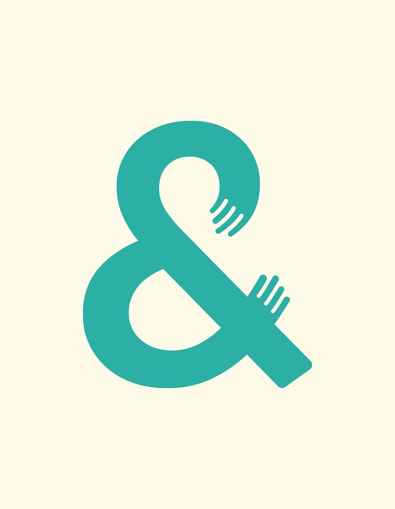 Ampersand Fürsorgliche Umarmung