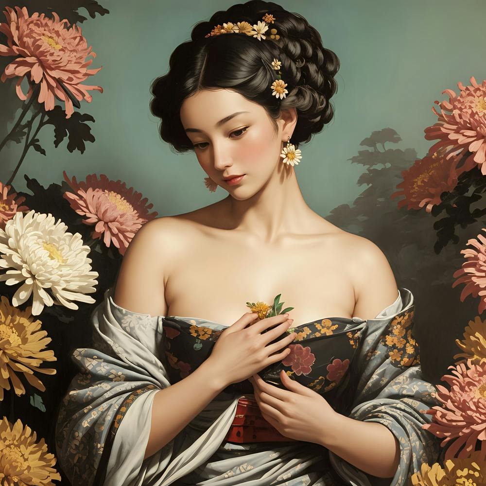 Chrysanthemum rococo beauty