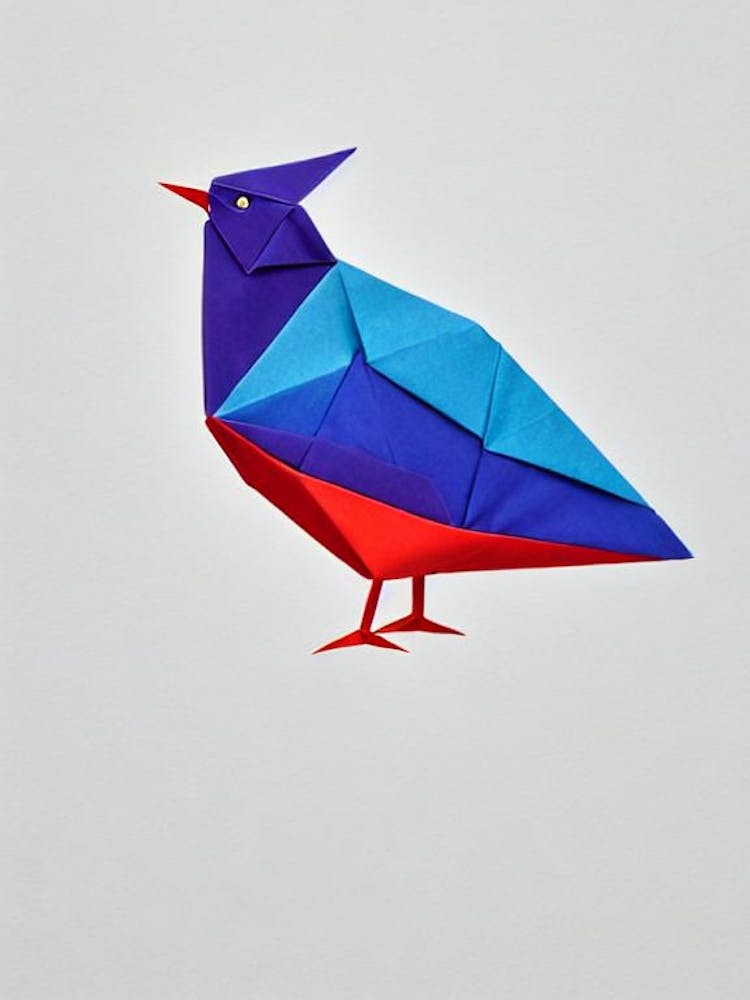 Kuckuck Origami-Vogel