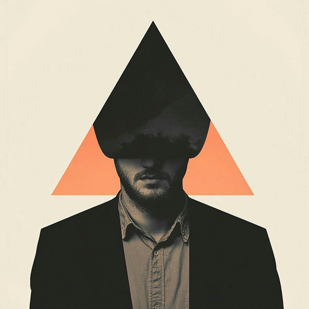 Man With A Triangle On His Head