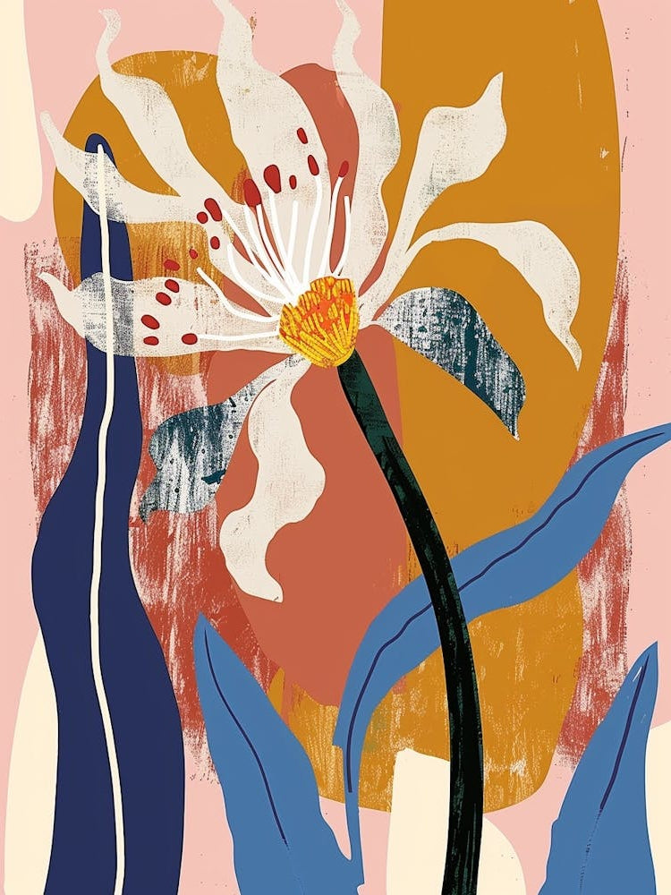 Colourful Flower Illustration Daisy 2