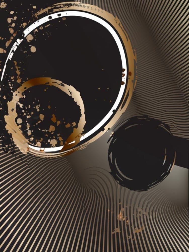 Abstrakt Schwarz und Gold