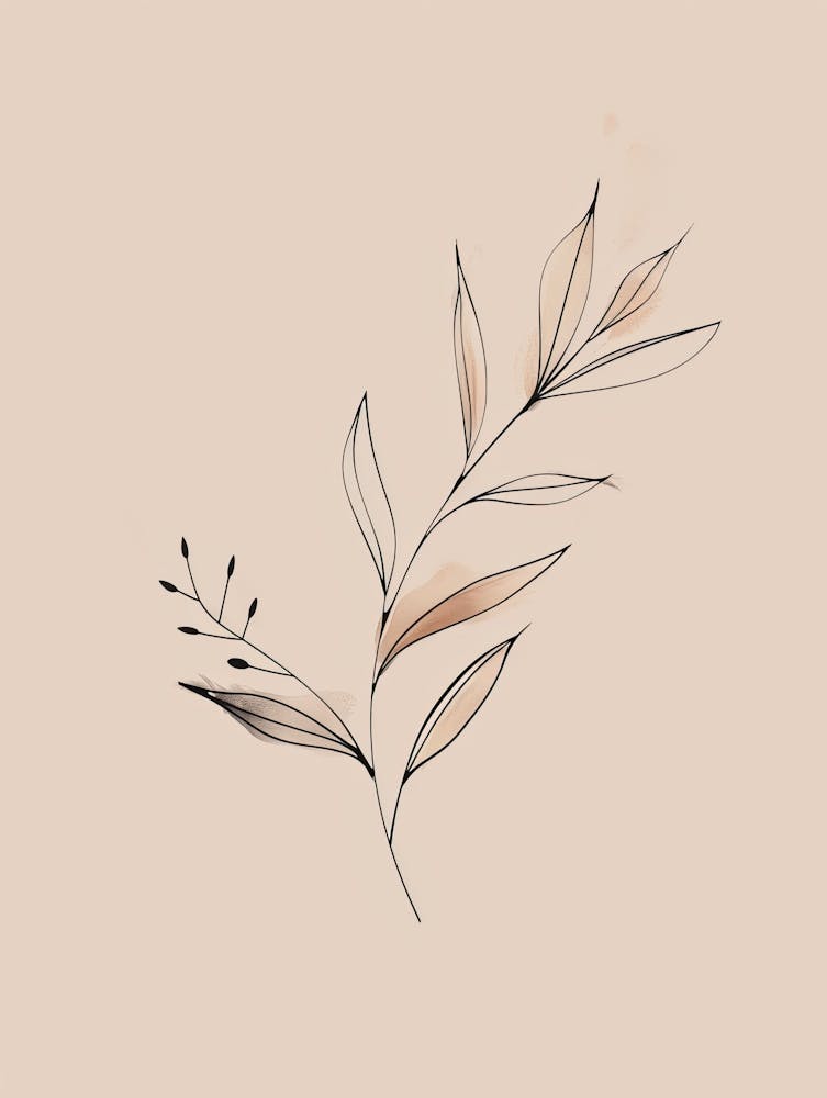 Zagreb Botanical Garden Boho Line Art