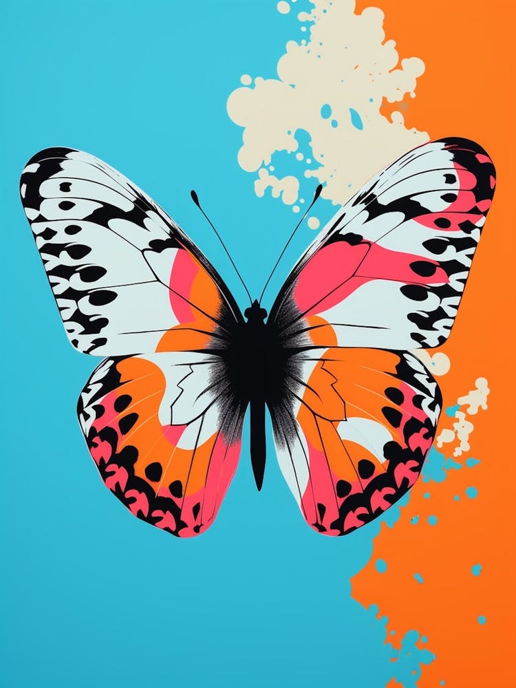 Pop Art Orange Tip Butterfly