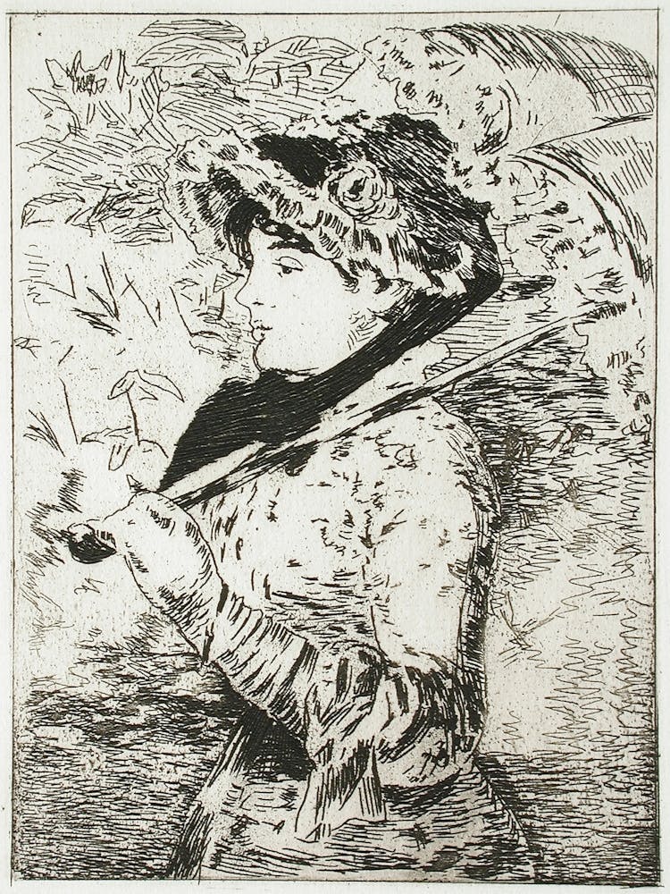 Woman Holding An Umbrella